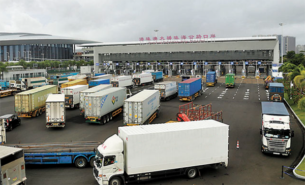 港珠澳大橋 助力珠三角到香港跨境物流時效提速